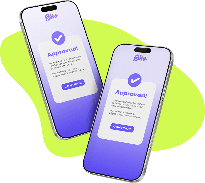 Bliv app approval screen