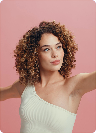 Woman using Bliv app